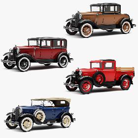 Ford Model A Collection 3D model